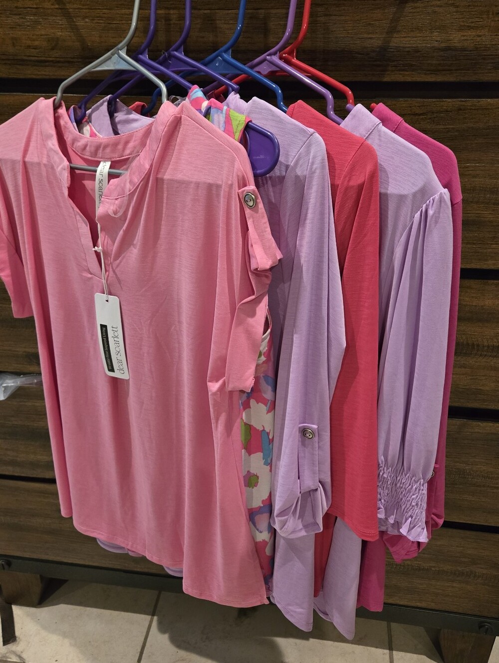Dear Scarlett Size Medium Pink & Lavender Mixed Tops Bundle NEW